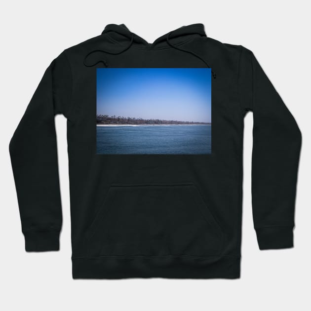 Oceanside California View of City from Pier V1 Hoodie by Family journey with God